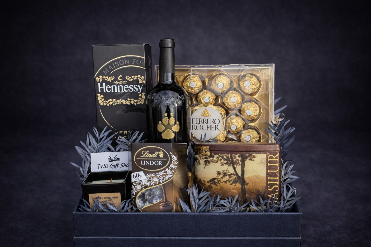 Gift box cu vin și delicii  delligiftshop.md