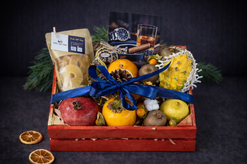 Gift box cu vin și delicii  delligiftshop.md