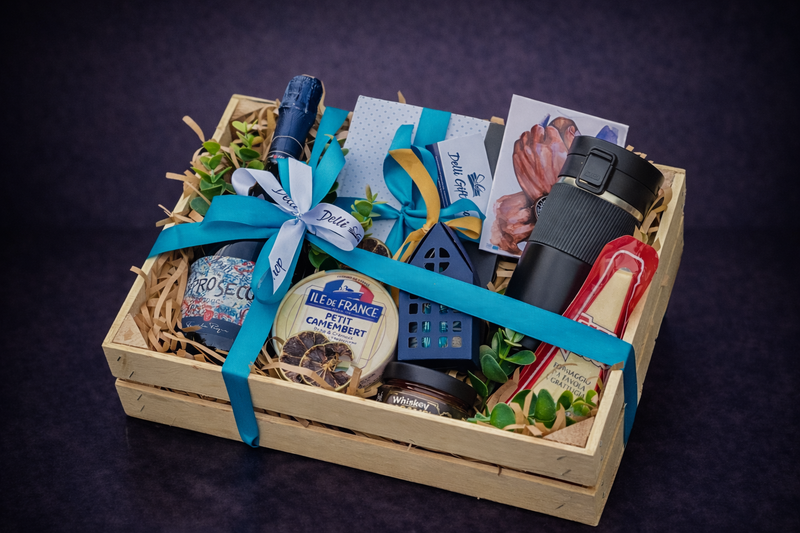 Gift box cu vin și delicii  delligiftshop.md