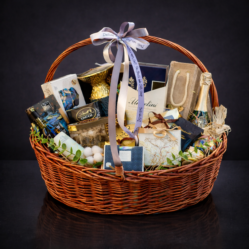 Gift box cu vin și delicii  delligiftshop.md