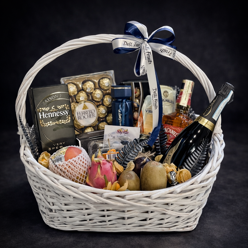 Gift box cu vin și delicii  delligiftshop.md