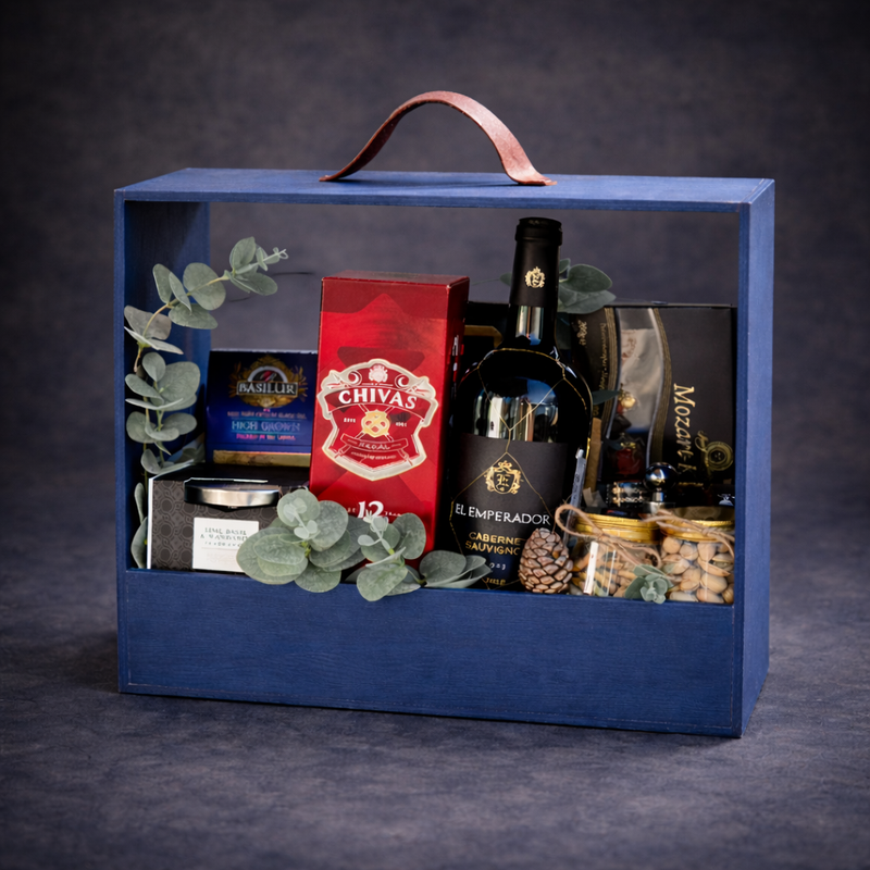 Gift box cu vin și delicii  delligiftshop.md