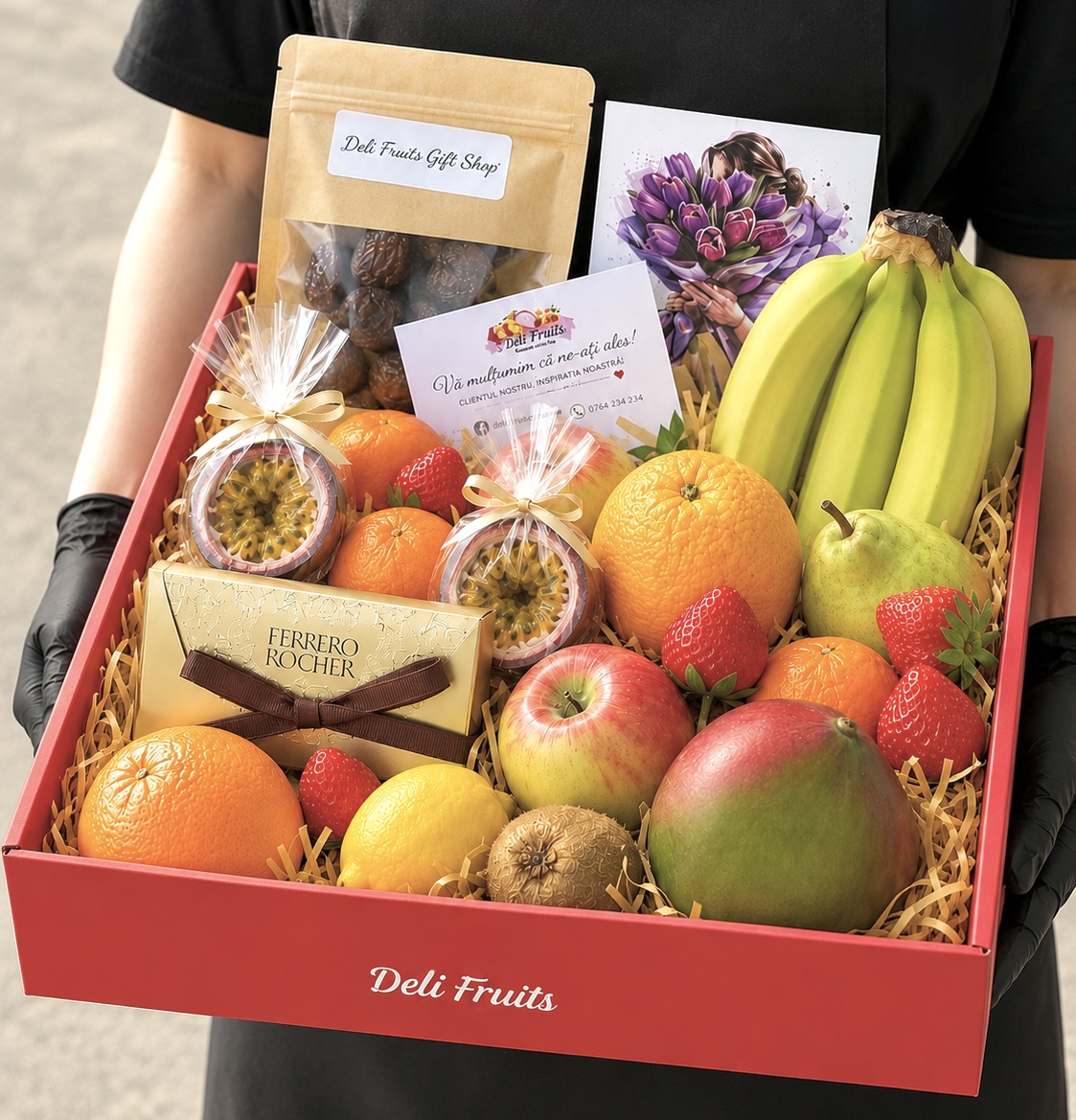 Cadou cu fructe Nr. 51 — Cutia cu Vitamine și Răsfăț Exotic delligiftshop.md