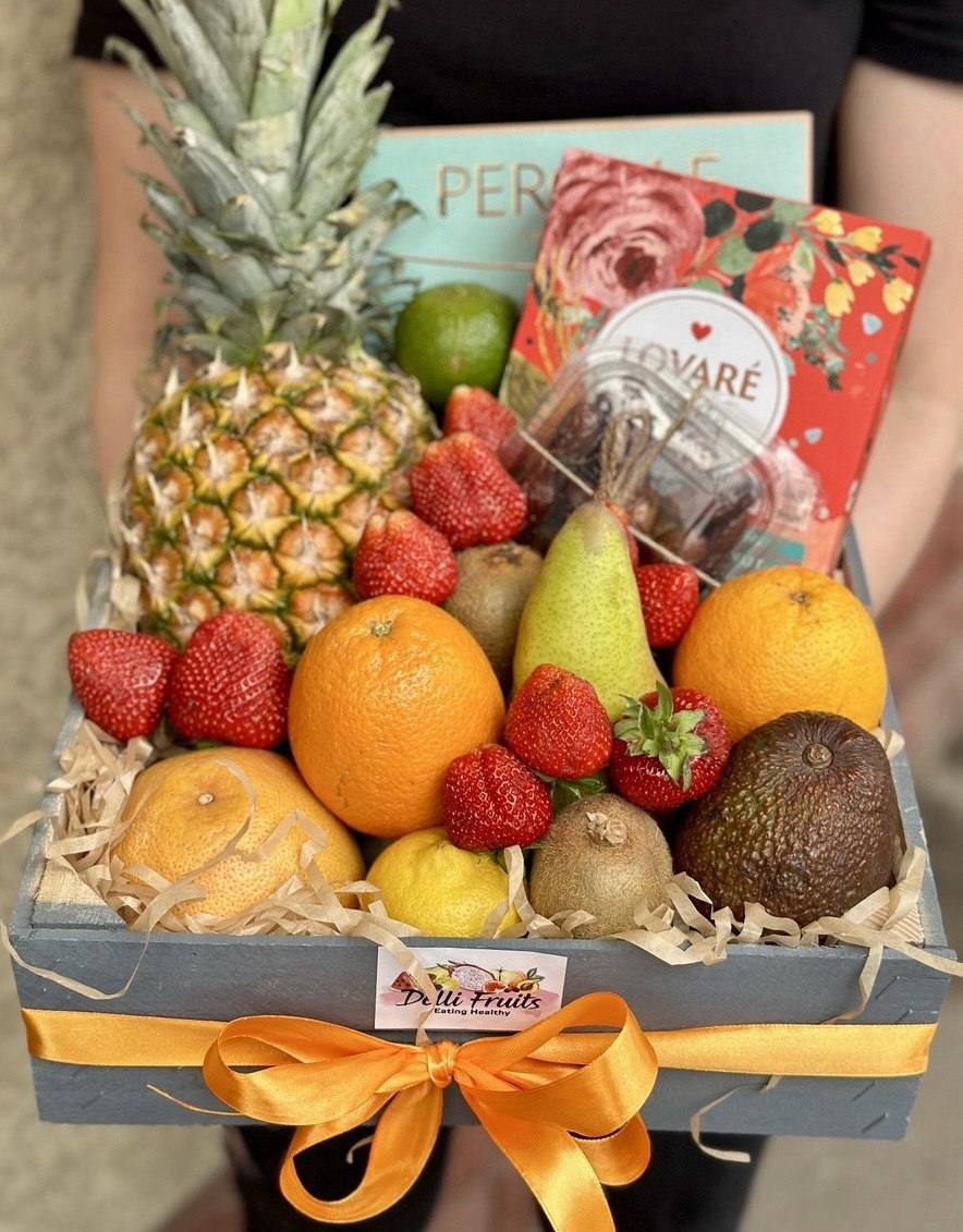 Cadou cu fructe Nr. 50 — Deliciu Exotic și Ciocolată Fină delligiftshop.md