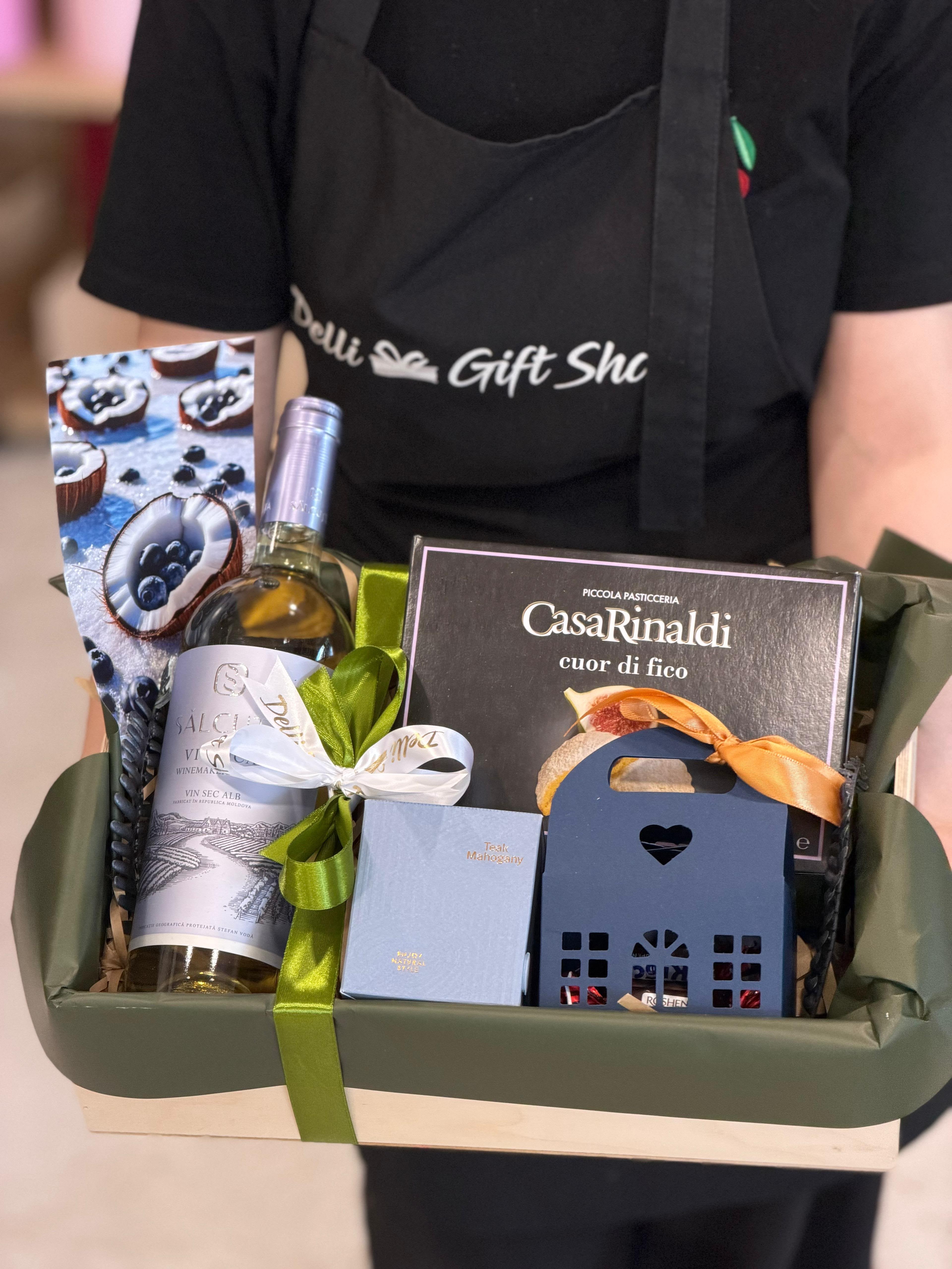 Cadou pentru ocazii Nr. 17 — Setul „Rafinament Verde” delligiftshop.md