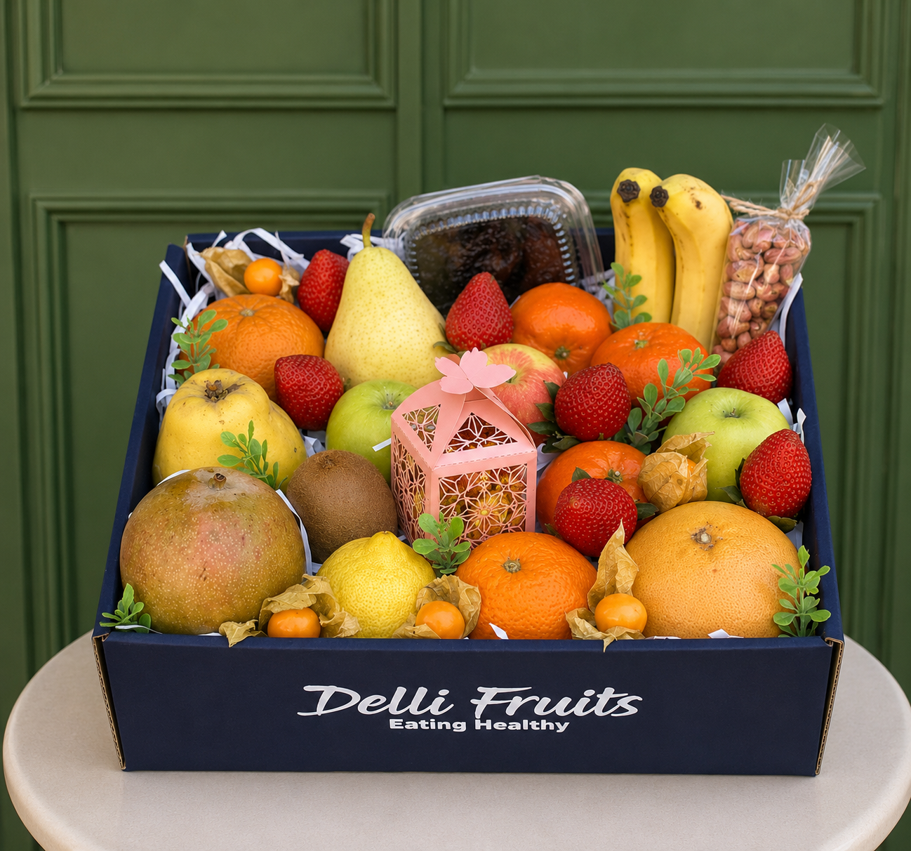 Cadou cu Fructe Nr. 65 – Fructe Premium, Curmale & Mix de Nuci delligiftshop.md