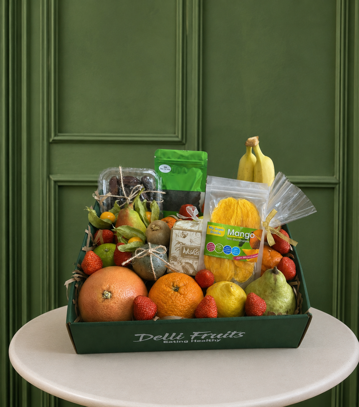 Cadou cu Fructe Nr. 70 – Selecție Premium cu Fructe și Gustări delligiftshop.md