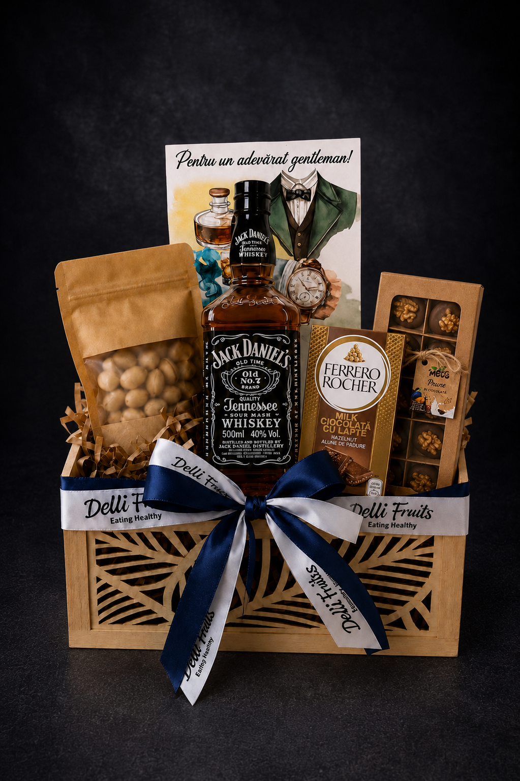 Cadou pentru Bărbați Nr. 68 — Setul „Whiskey & Eleganță” delligiftshop.md