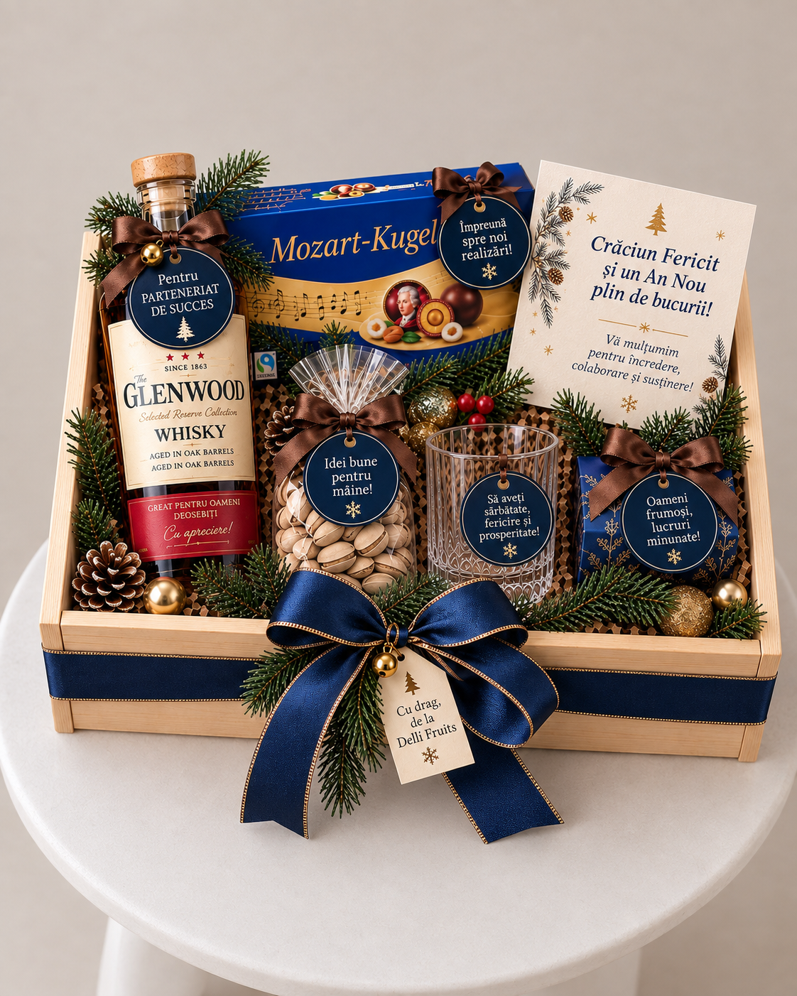 Cadou de Crăciun & Anul Nou Nr. 2 – Whisky & Delicii de Sărbători delligiftshop.md